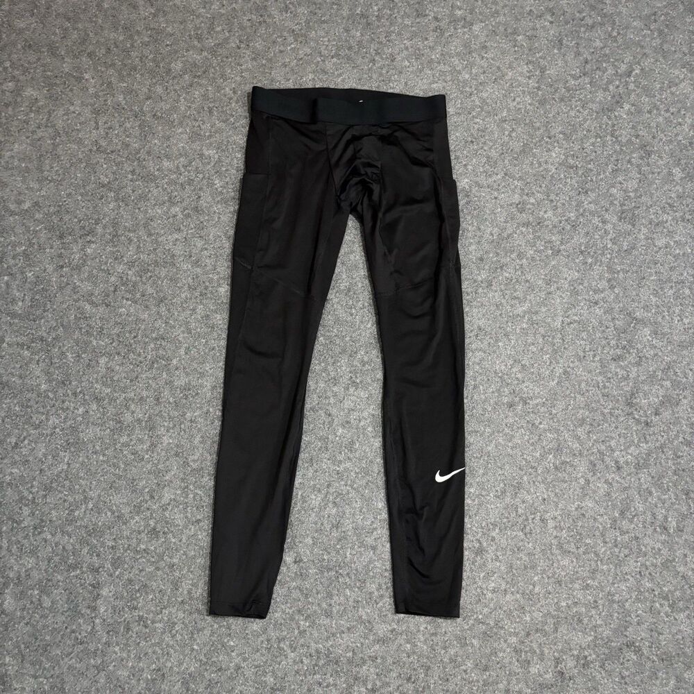 Nike Pro Dri-FIT Fitness Tights Men’s Size Large Side Pocket Black
